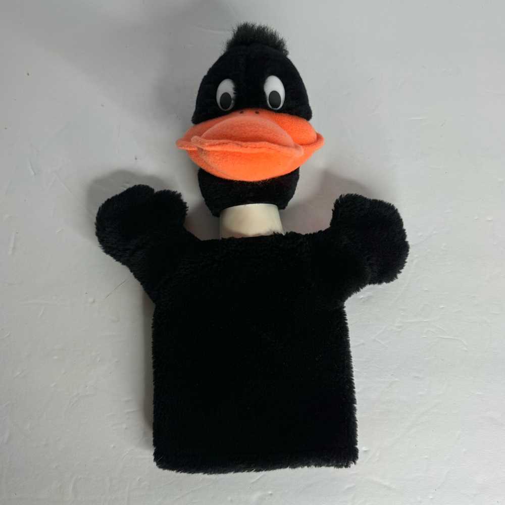 Warner Bros Looney Tunes Daffy Duck Hand Puppet Mighty Star Vintage 1970s‎